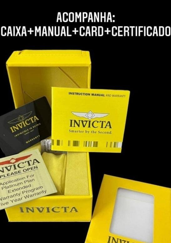 Relógio Invicta Zeus Magnum Banhado A Ouro completo na caixa com manual certificado