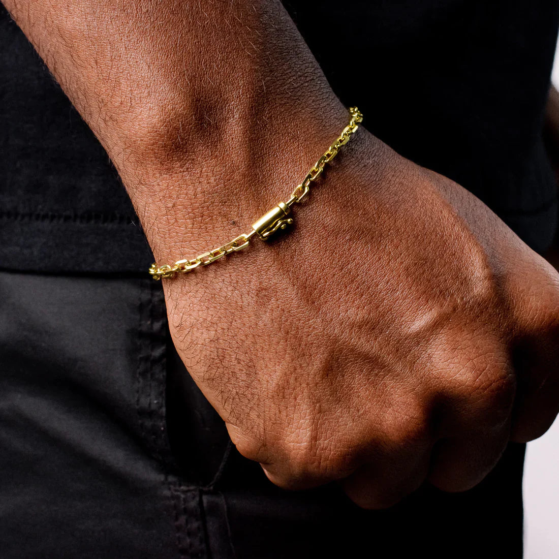 PULSEIRA CADEADO DE QUINA 2MM