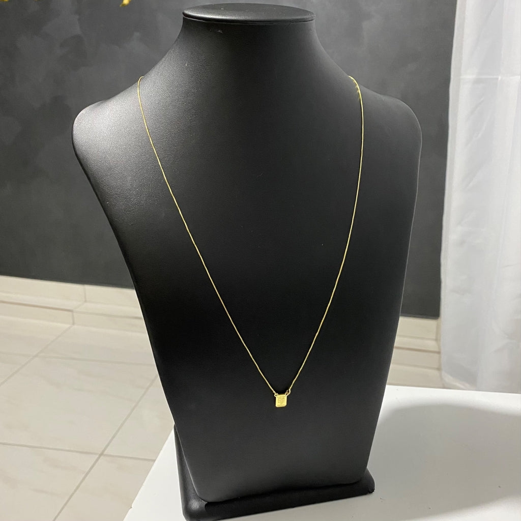 ESCAPULÁRIO VENEZIANA DEUS É FIEL/O SENHOR É O MEU PASTOR E NADA ME FALTARÁ - 1mm - 65cm