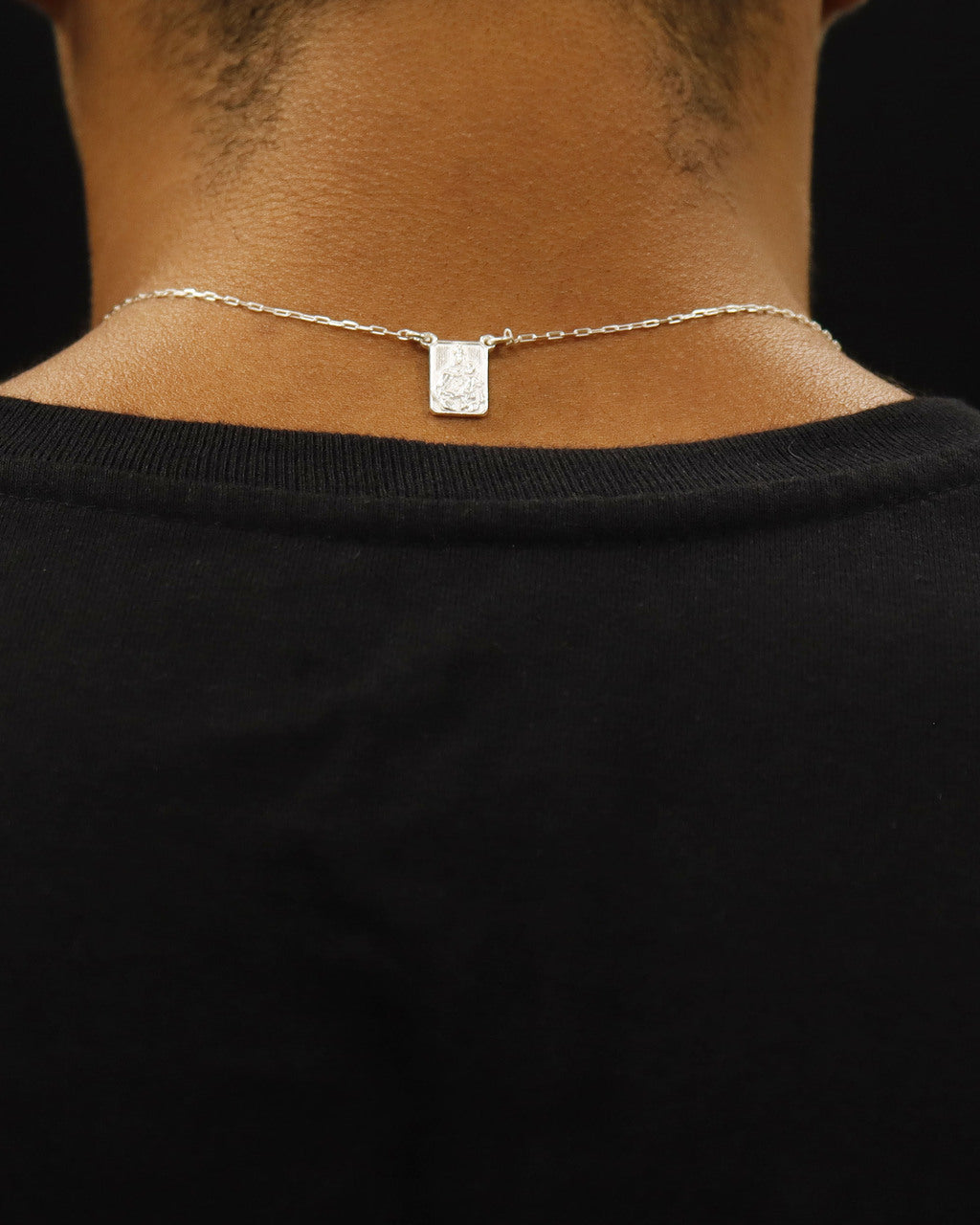 ESCAPULÁRIO PRATA 925: SAGRADO CORAÇÃO DE JESUS E NOSSA SENHORA DO CARMO