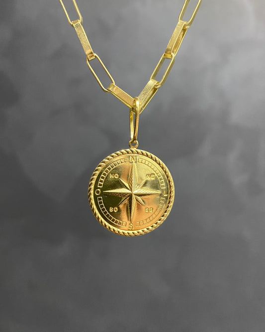 PINGENTE ROSA DOS VENTOS - 2,5x2,5cm