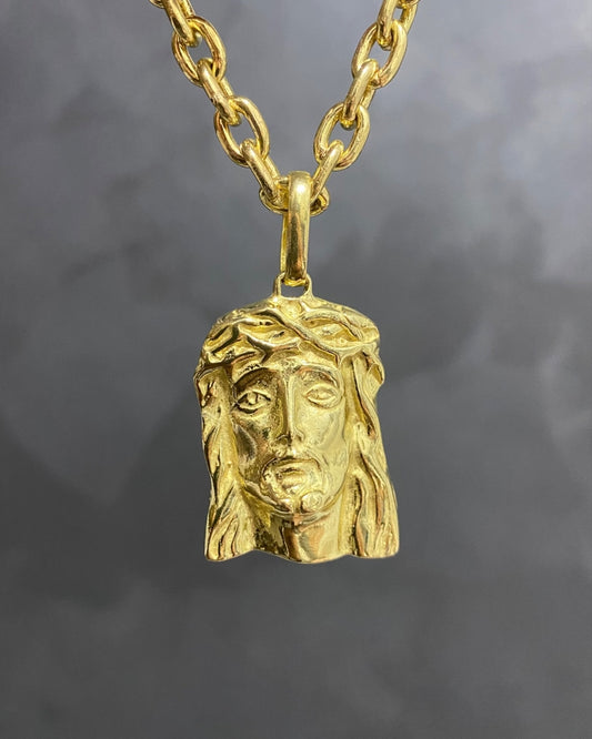 PINGENTE ROSTO DE CRISTO GRANDE - 3,7x2,5cm