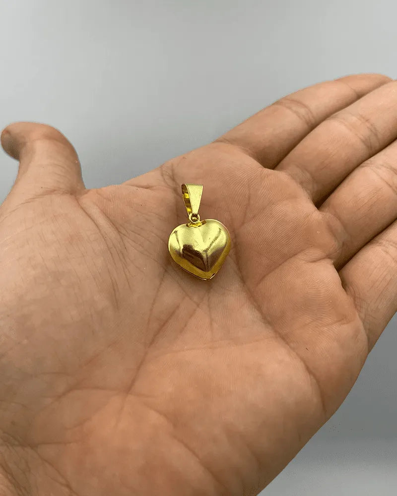 PINGENTE CORAÇÃO BOLEADO PEQUENO