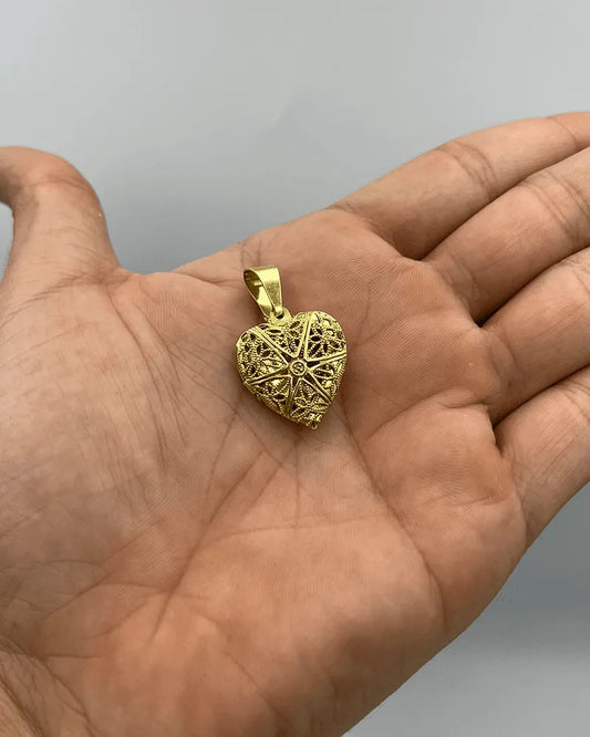 PINGENTE CORAÇÃO RELICÁRIO PEQUENO