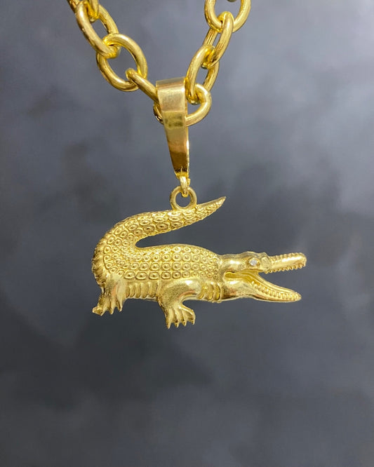 PINGENTE JACARÉ - 2,5x4cm