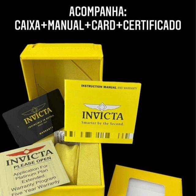 Relógio Invicta Speedway Turbine 25851 Gold 18k 100% Original C/ Caixa e Manual