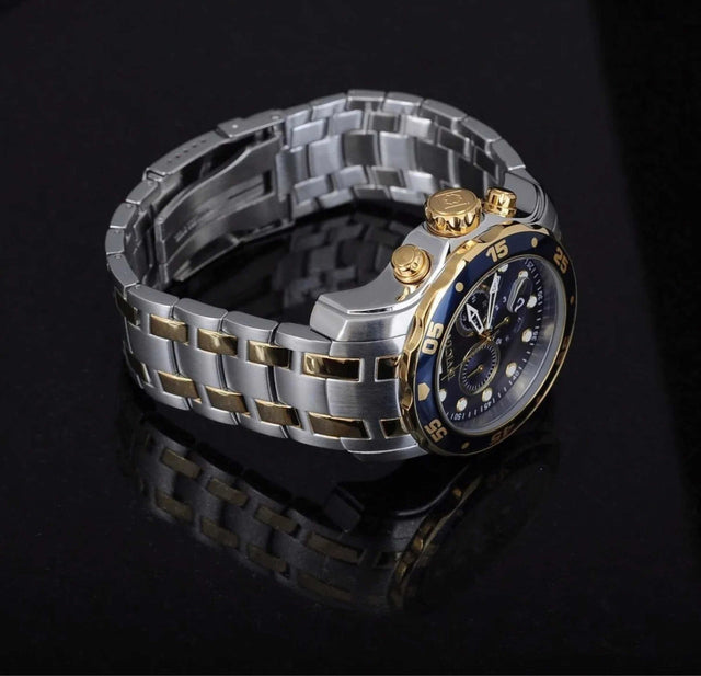 Relógio Invicta Pro Diver Banhado A Ouro 100% Original C/CAIXA E MANUAL