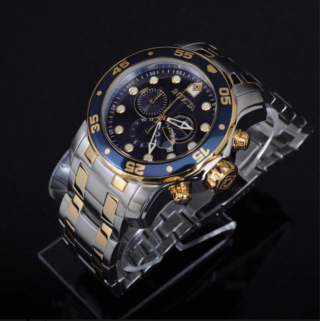 Relógio Invicta Pro Diver Banhado A Ouro 100% Original C/CAIXA E MANUAL