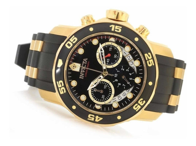 Relógio Invicta Pro Diver 6981 Banhado A Ouro 100% Original C/ Caixa e Manual