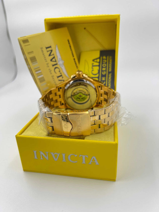 Relógio Invicta Speedway Turbine 25851 Gold 18k 100% Original C/ Caixa e Manual
