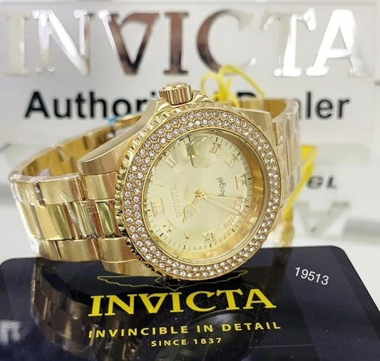 Relógio Invicta Angel Banhado A Ouro 18k (sem caixa)