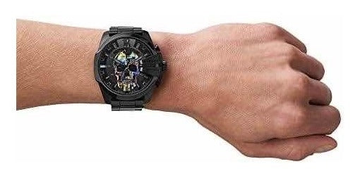 Relógio Diesel Dz4582 Mega Chief Skull Rainbow 100% Original C/ Caixa e Manual