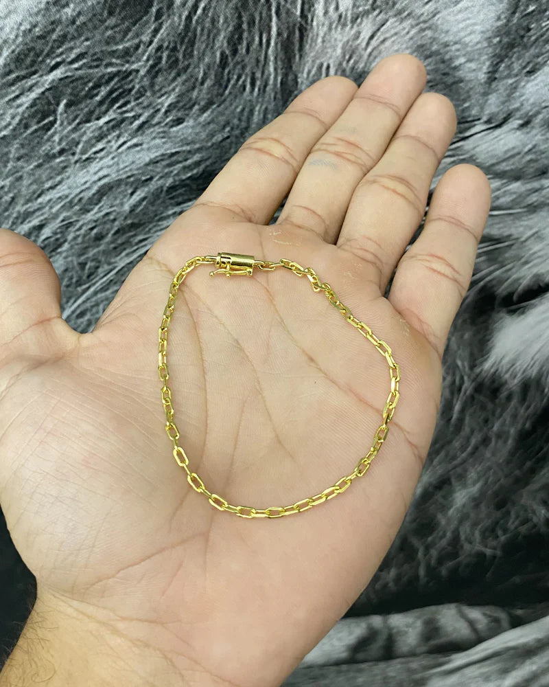 PULSEIRA CADEADO DE QUINA 2MM