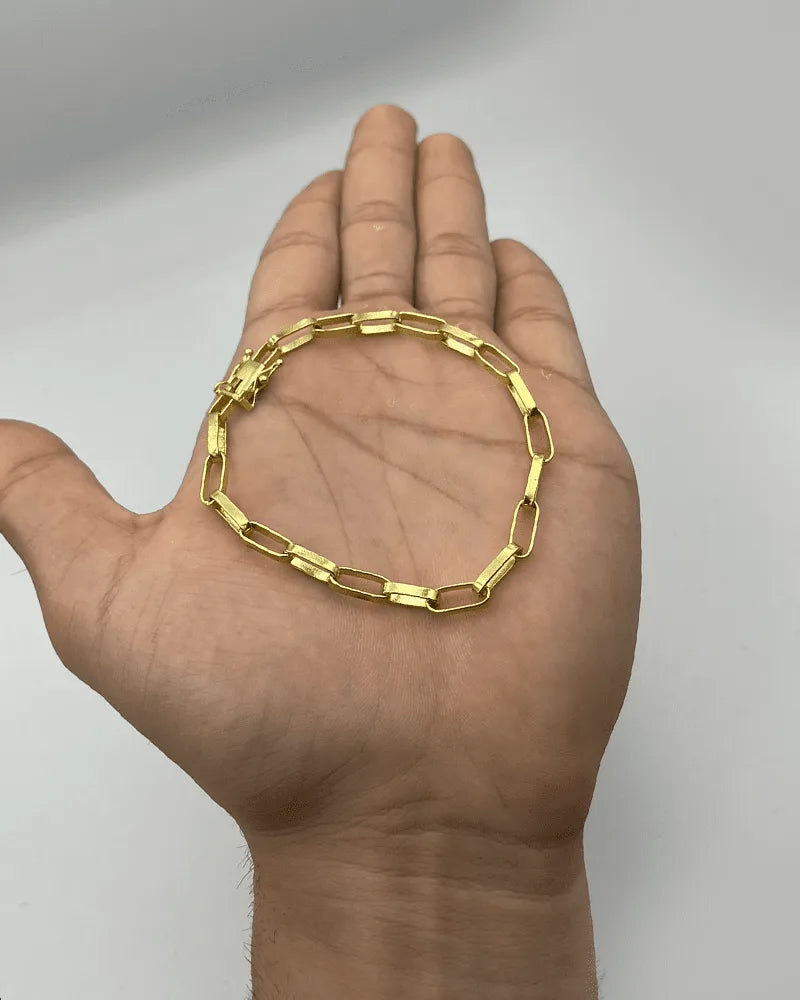 Kit Cordão e pulseira tijolinho 5mm