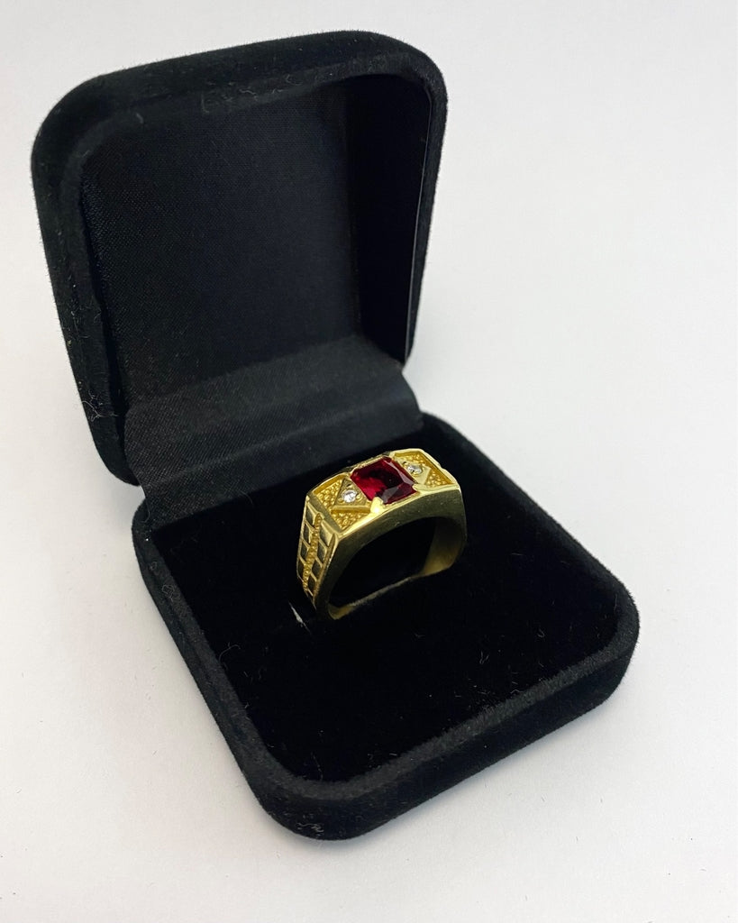 ANEL DE FORMATURA COM PEDRA - VÁRIAS CORES