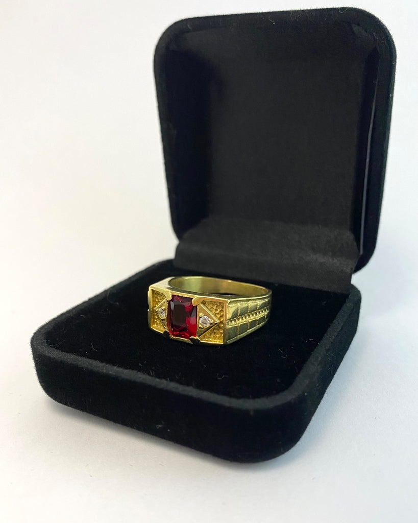 ANEL DE FORMATURA COM PEDRA - VÁRIAS CORES