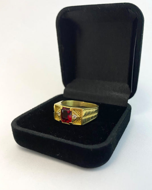 ANEL DE FORMATURA COM PEDRA - VÁRIAS CORES