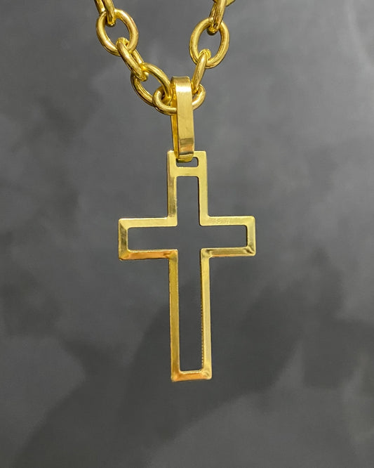 PINGENTE CRUZ GRANDE VAZADA 3D - 4,5x2,8cm