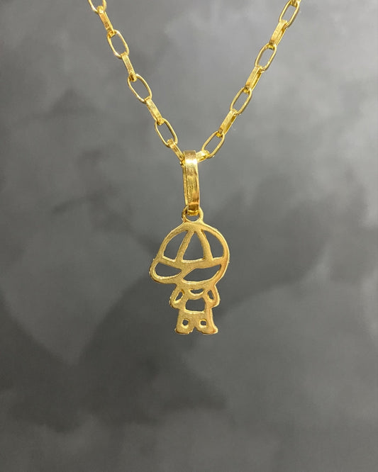 PINGENTE MENININHO - 2,5x1,5cm