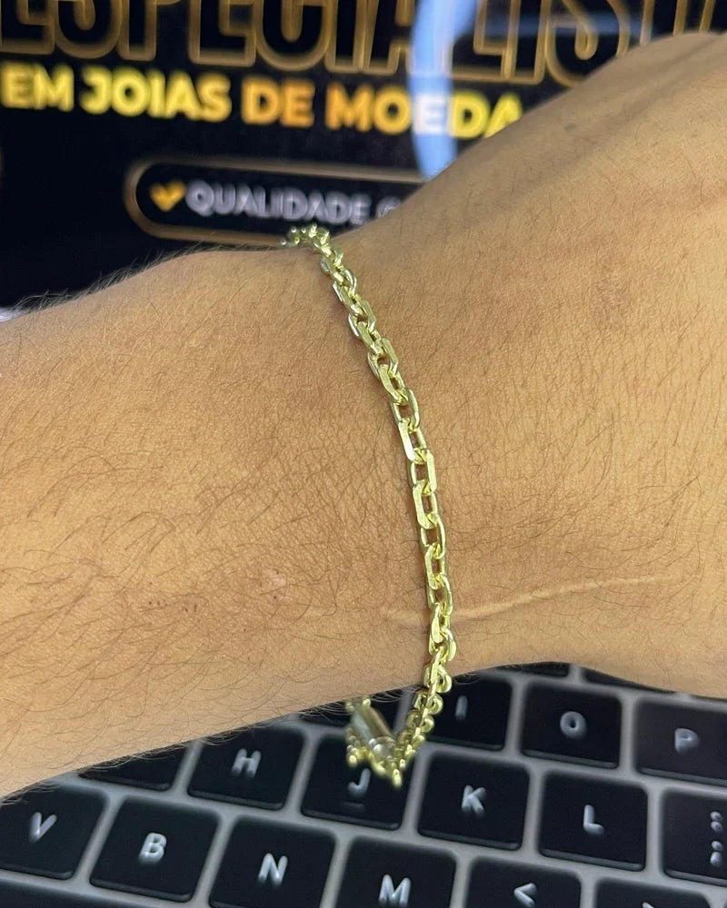 PULSEIRA CADEADO DE QUINA 2MM