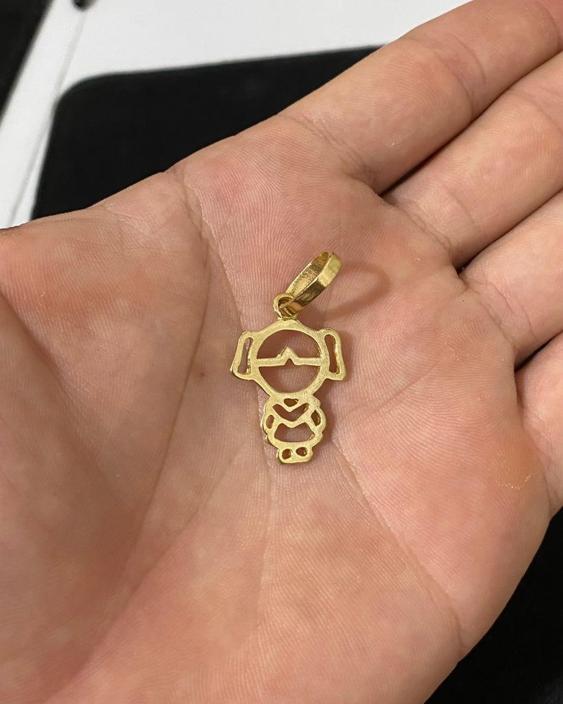 PINGENTE MENININHA - 2,5x1,8cm