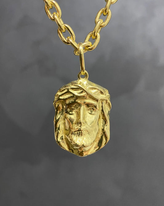 PINGENTE ROSTO DE CRISTO MÉDIO - 3,5x2,5cm
