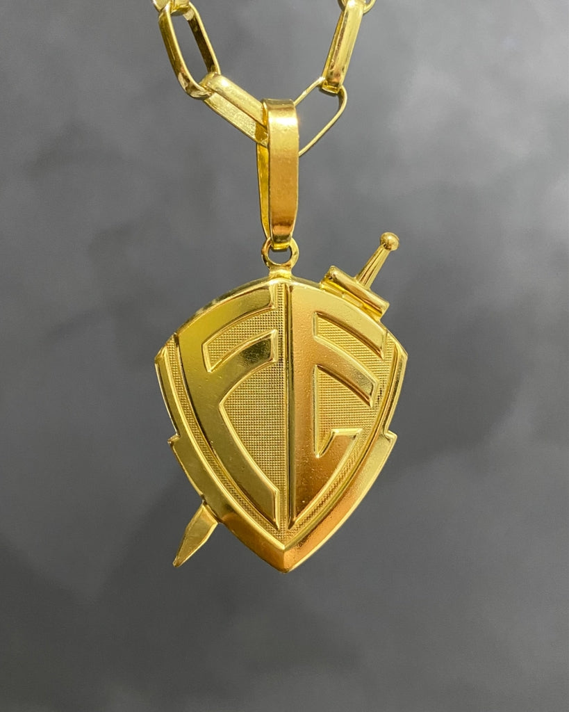 PINGENTE ESCUDO DA FÉ - 3,5x3cm