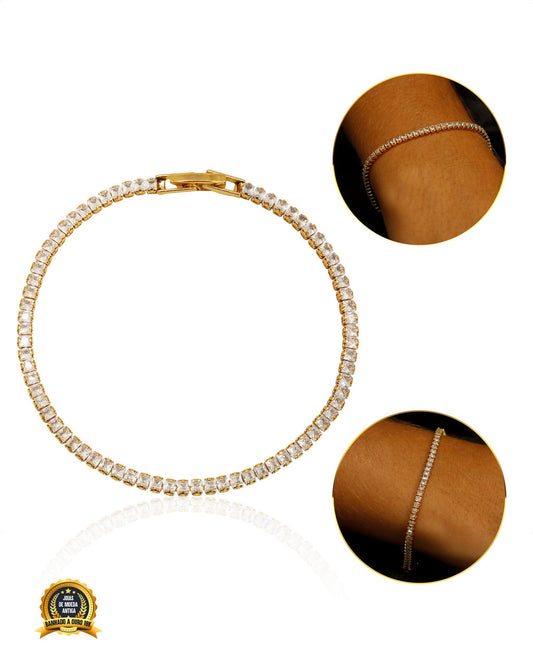 PULSEIRA BANHADA: RIVIERA QUADRADA 2MM