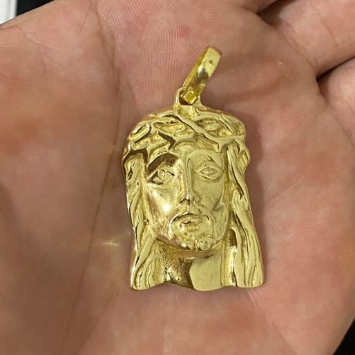 PINGENTE ROSTO DE CRISTO GRANDE - 3,7x2,5cm