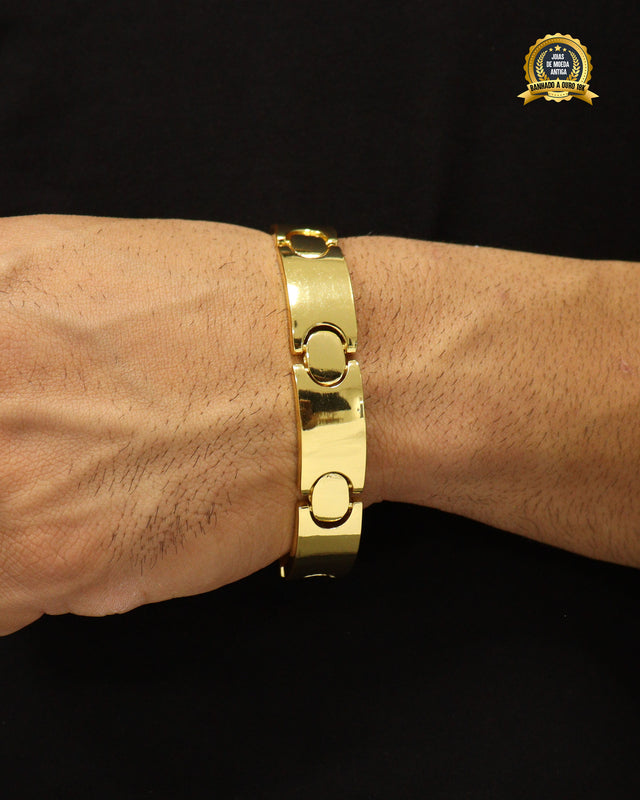 BRACELETE BANHADO: LISO REDONDO 13MM