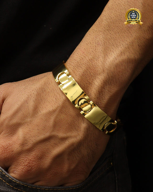 BRACELETE BANHADO: LISO REDONDO 13MM