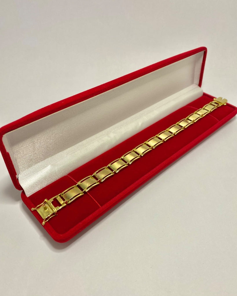 BRACELETE FECHADO 10MM FEITO DE MOEDA ANTIGA - 21cm