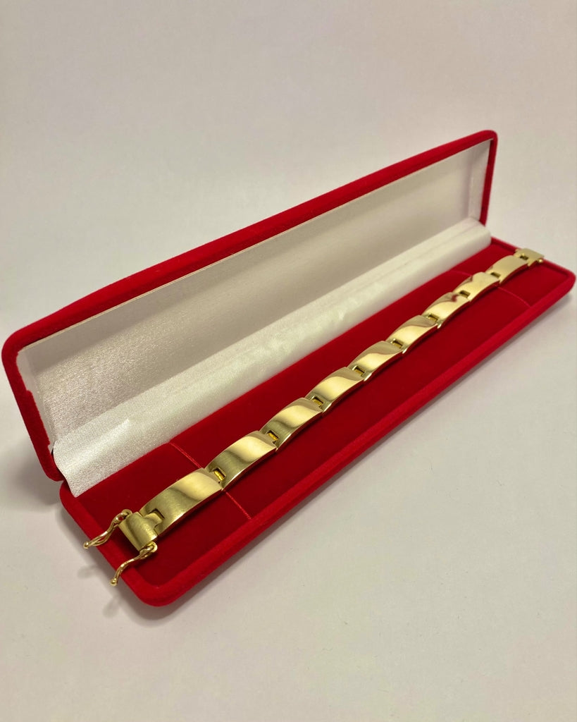 BRACELETE LISO 9MM FEITO DE MOEDA ANTIGA - 21cm