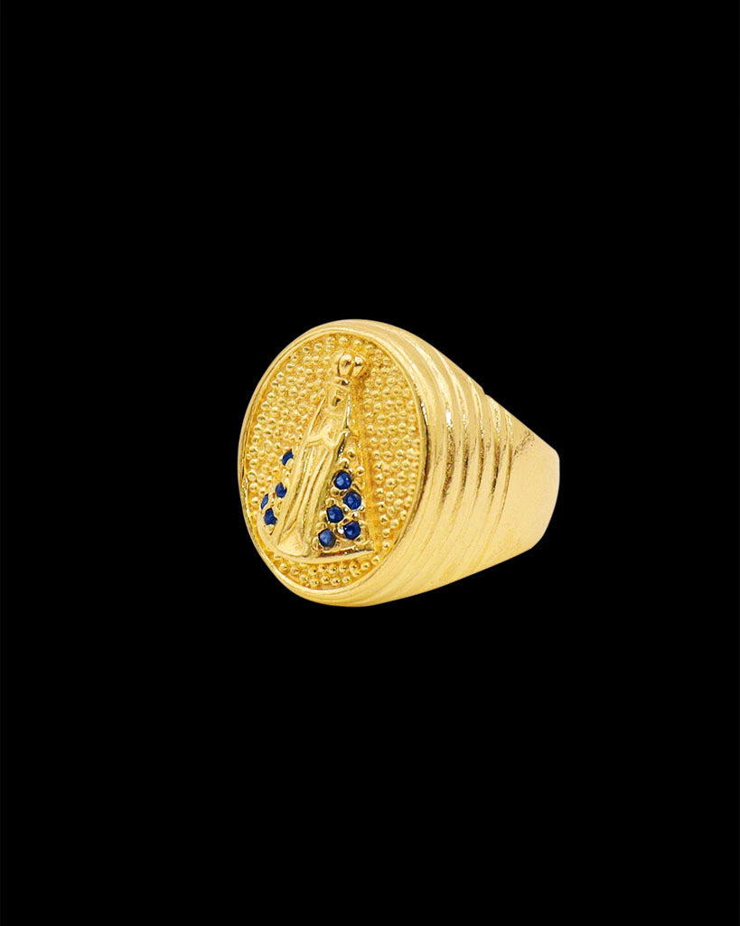 ANEL NOSSA SENHORA APARECIDA CRAVEJADA