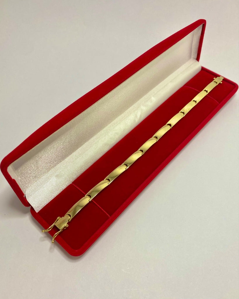 BRACELETE LISO 6MM FEITO DE MOEDA ANTIGA - 21cm