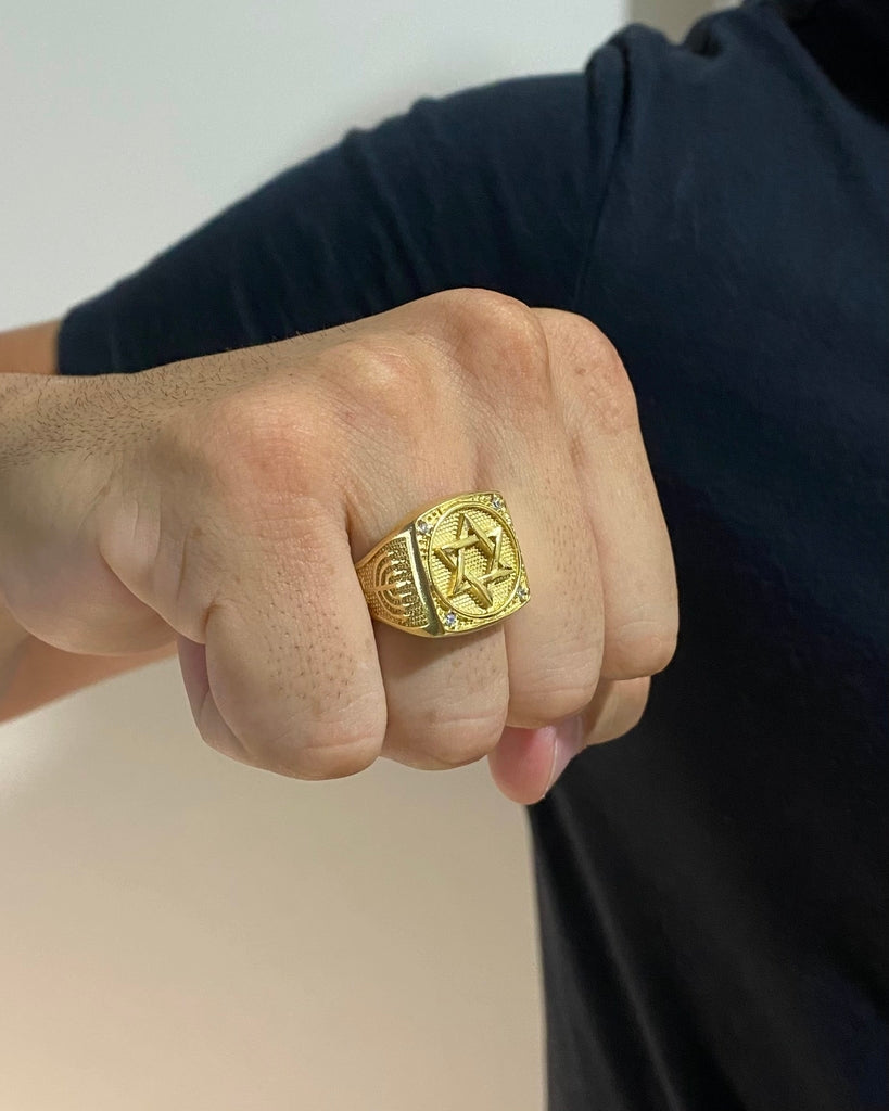 ANEL ESTRELA DE DAVI CRAVEJADO