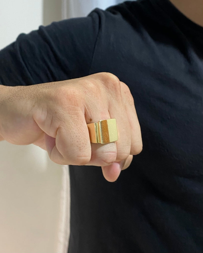 ANEL QUADRADO SEM DETALHES