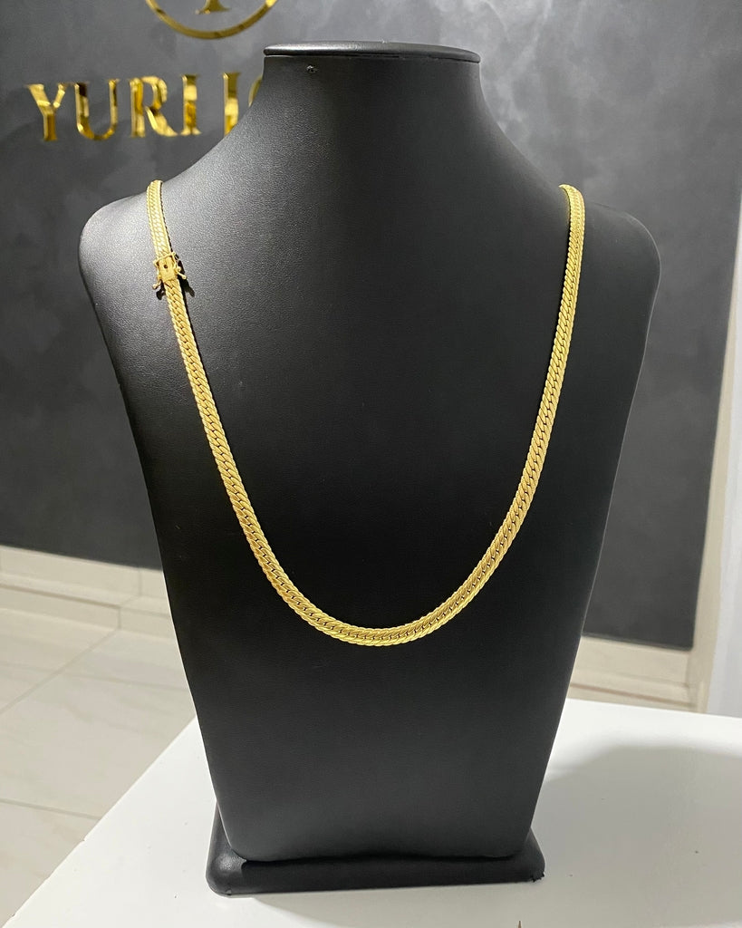 CORRENTE CUBANA CHAPADA 6MM - 70CM