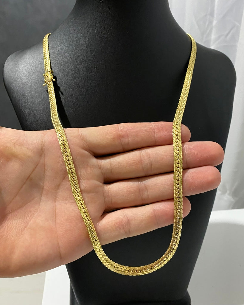 CORRENTE CUBANA CHAPADA 6MM - 70CM