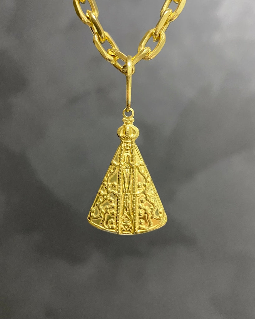 PINGENTE NOSSA SENHORA APARECIDA SIMPLES - 3,3x2cm