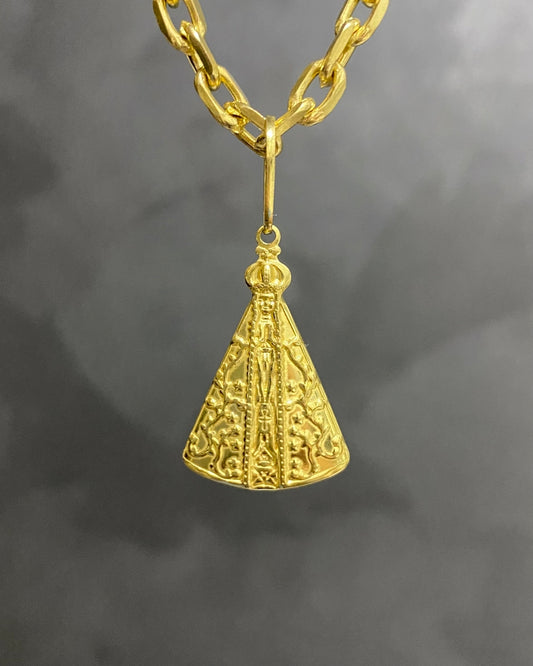 PINGENTE NOSSA SENHORA APARECIDA SIMPLES - 3,3x2cm