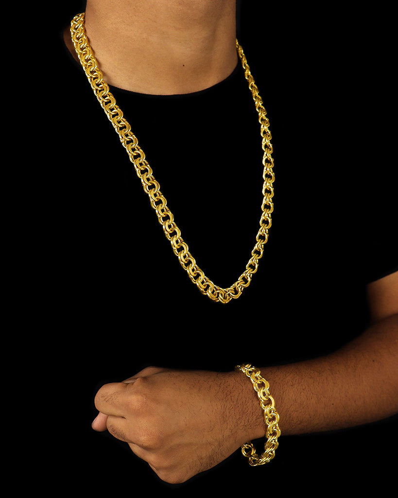 CONJUNTO CORRENTE + PULSEIRA / FRISO 12MM