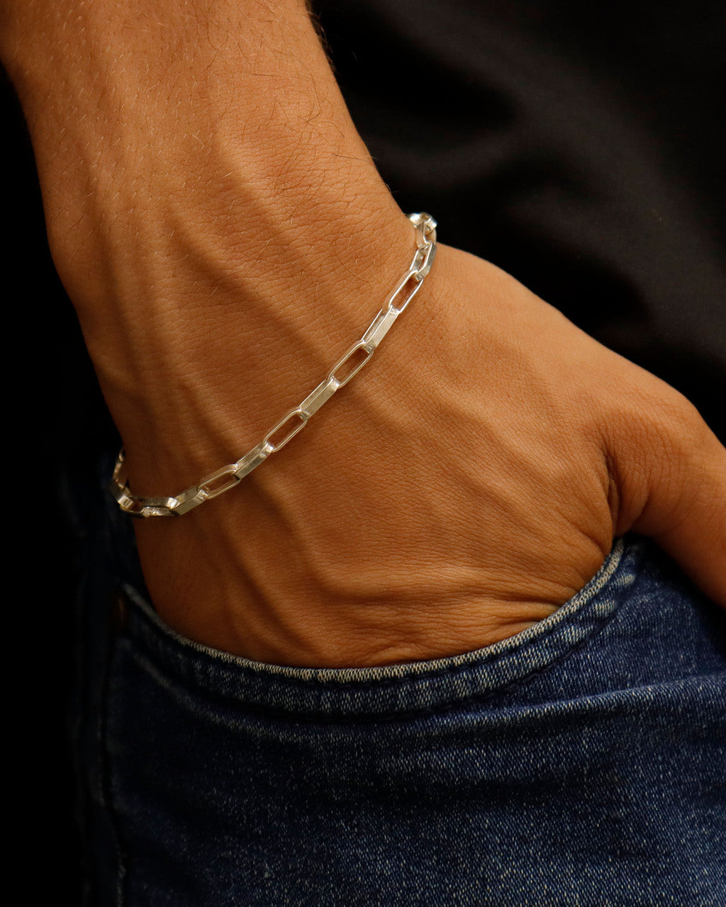 PRATA - PULSEIRA: TIJOLINHO 4MM