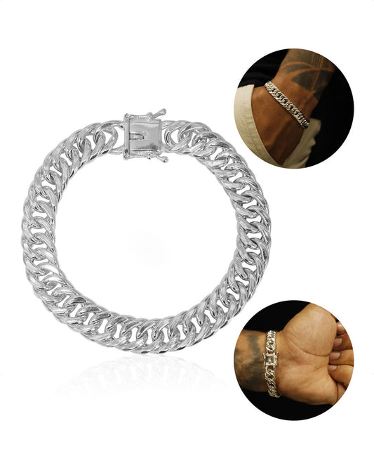 PULSEIRA: GRUMET 10MM - PRATA 925