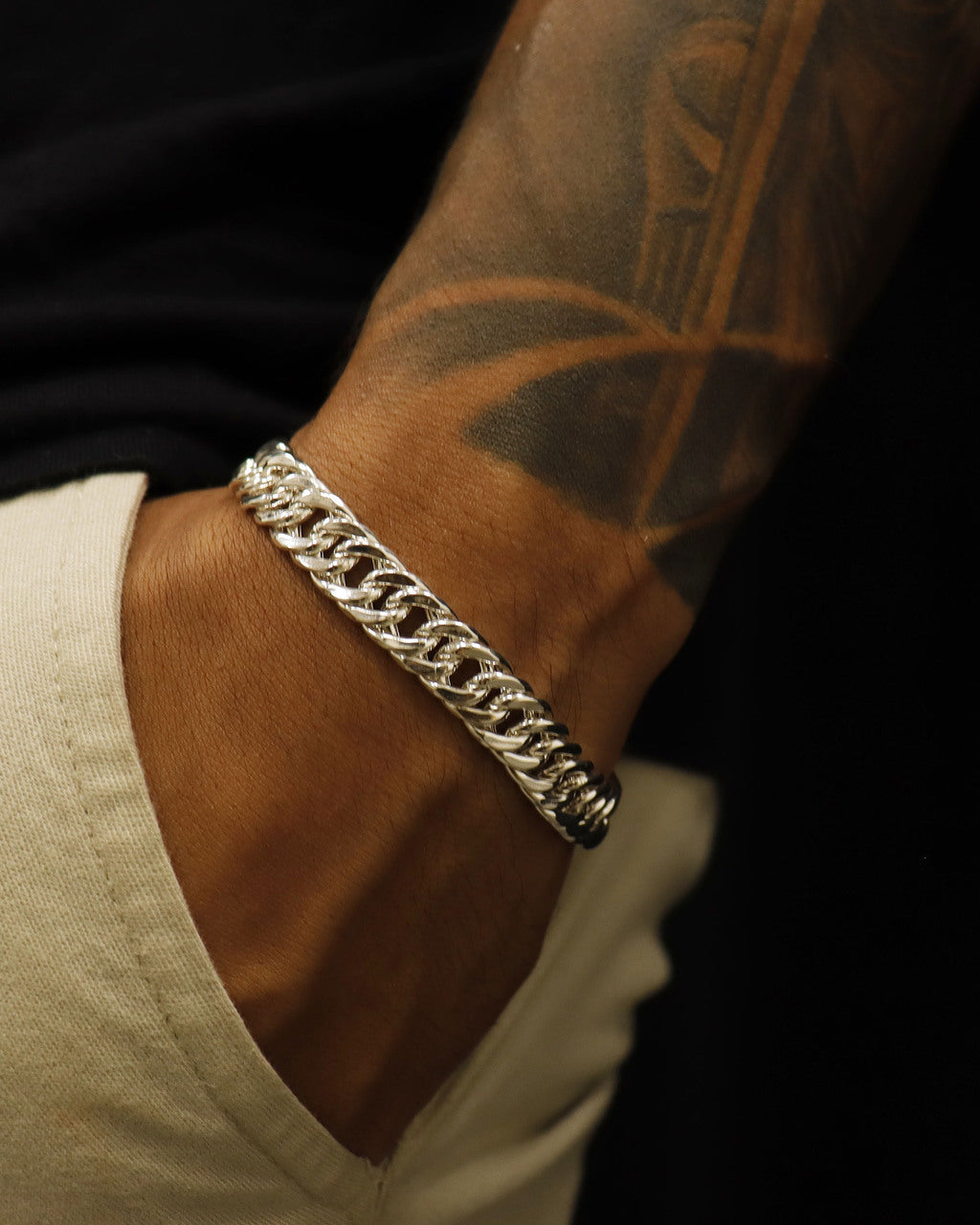 PULSEIRA: GRUMET 10MM - PRATA 925